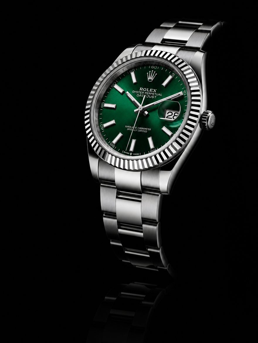Datejust three-quarter right view